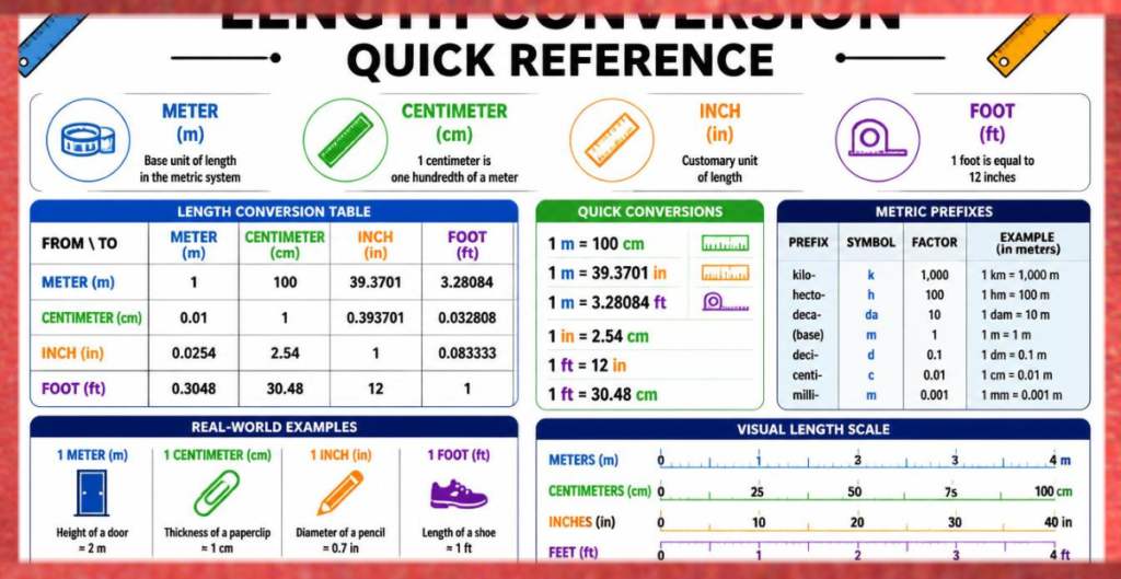 length conversion quick reference