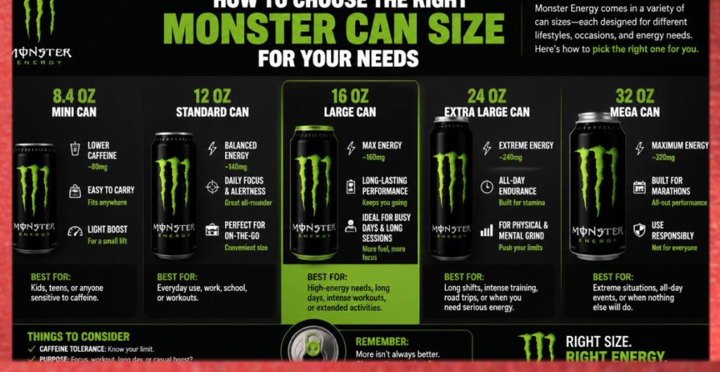 Choosing the Right Monster Can Size for Your Needs