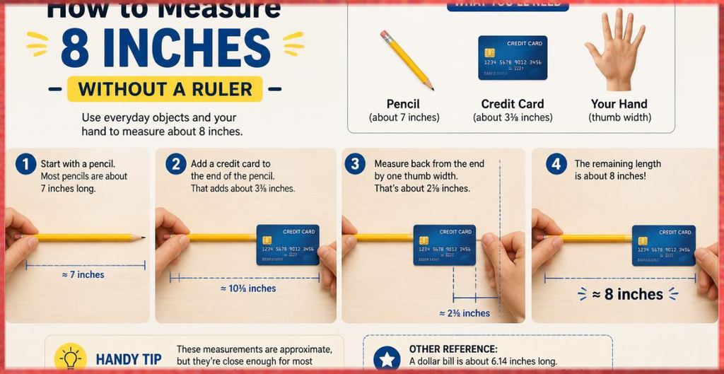 8 Inches Without a Ruler