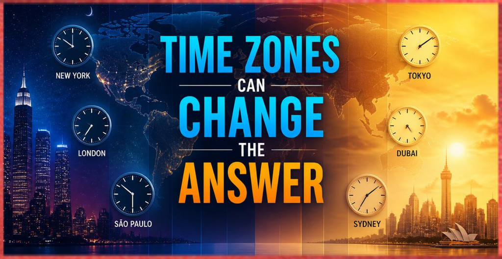 Time Zones Can Change the Answer
