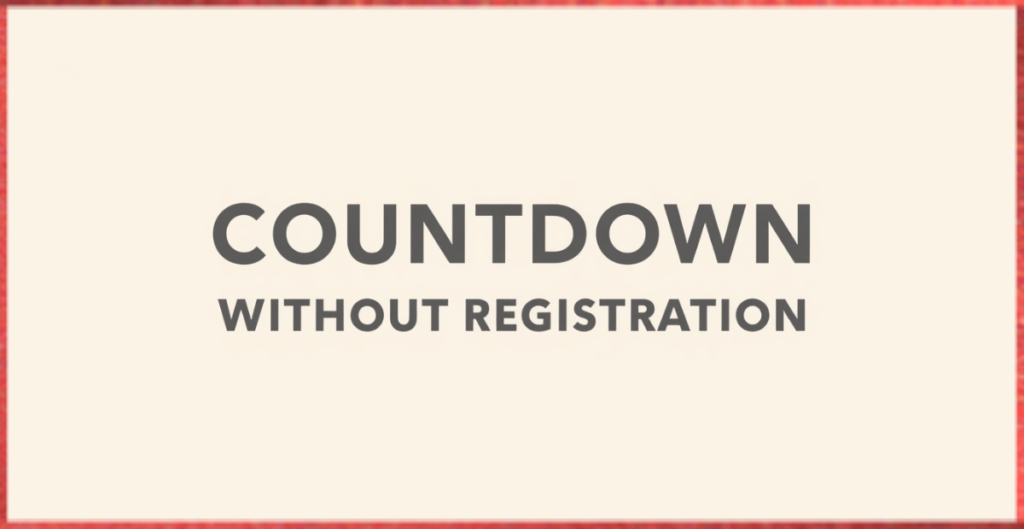 Countdown Without Registration