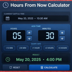 Hours From Now Calculator