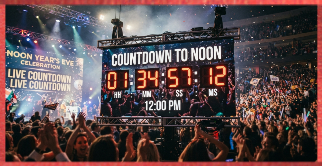 12:00 PM Countdown Timer