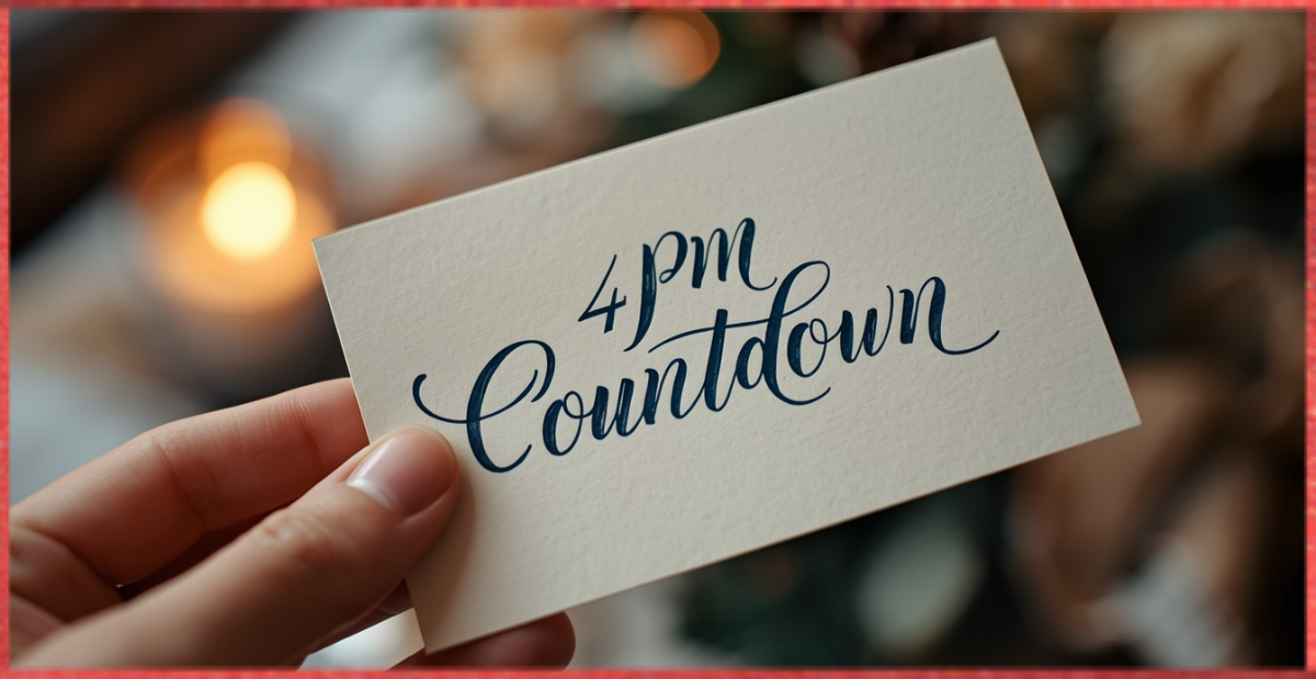 Personalized 4 PM Countdown