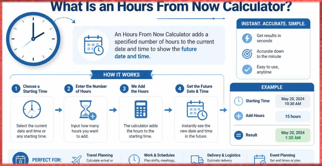 What Is an Hours From Now Calculator?