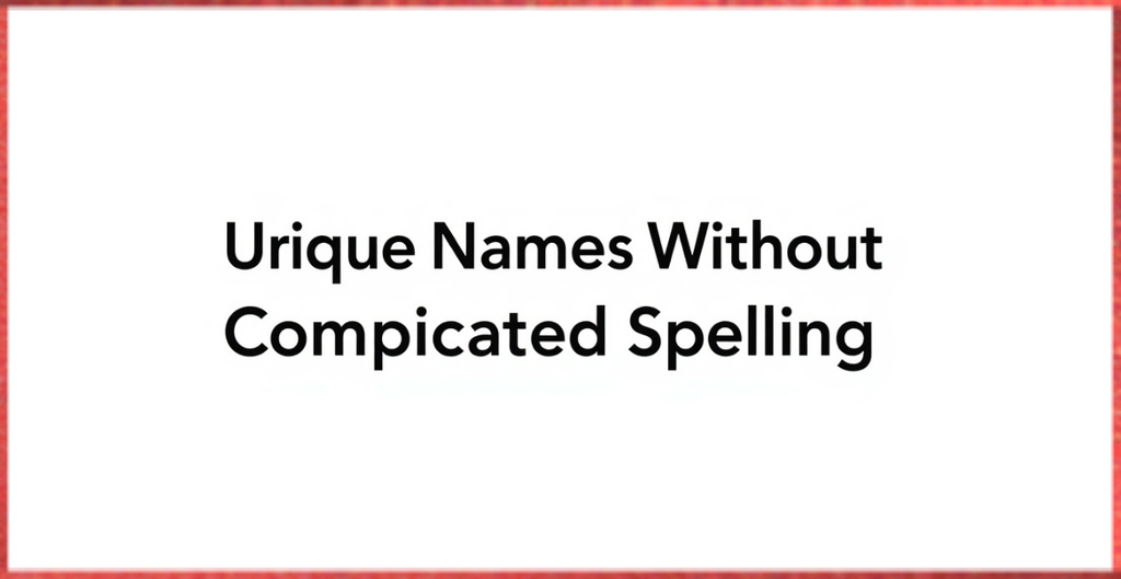unique baby names simple spelling