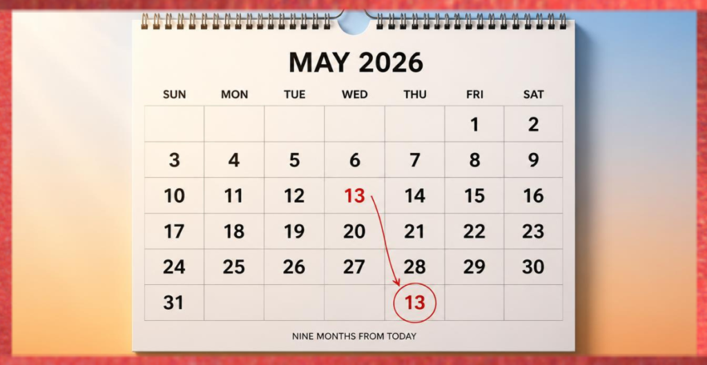 What Does 9 Months From Today Mean?