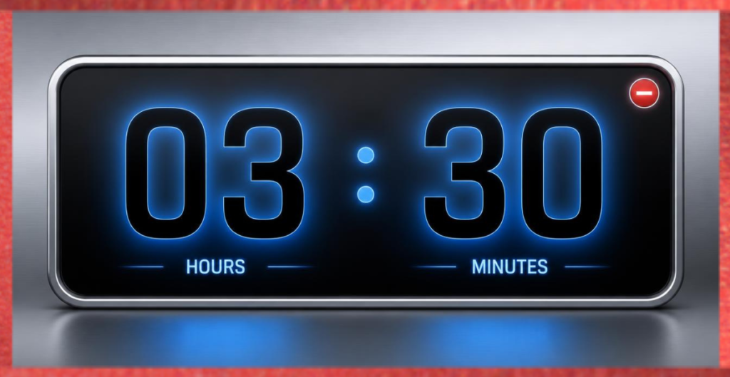 3:30 PM countdown timer