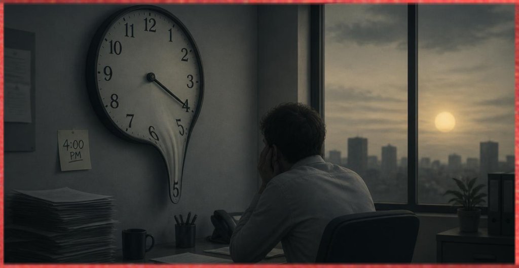 why does waiting for 4:00 PM feel so long