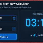 Minutes From Now Calculator