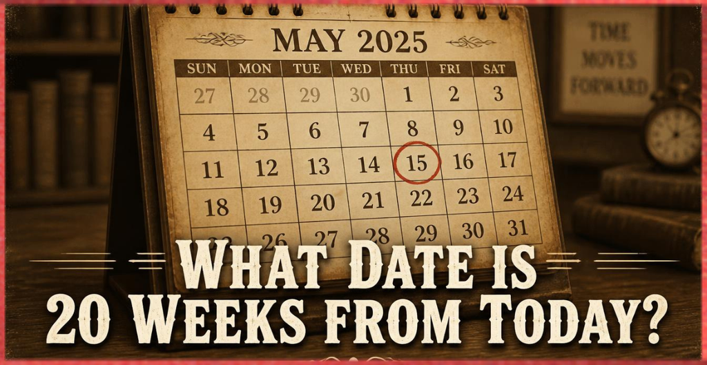 What Date Is 20 Weeks From Today?