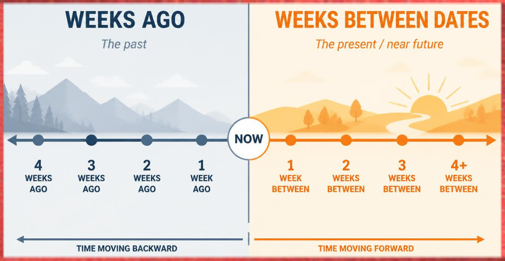 Weeks Ago vs. Weeks Between Dates