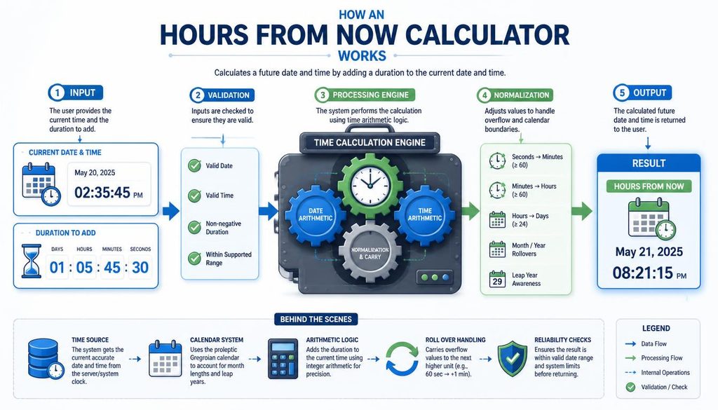 How an Hours From Now Calculator Works