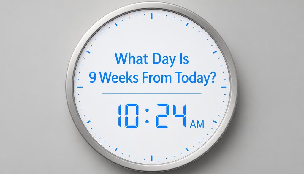 What Day Is 9 Weeks From Today?