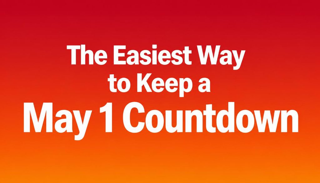May 1 Countdown