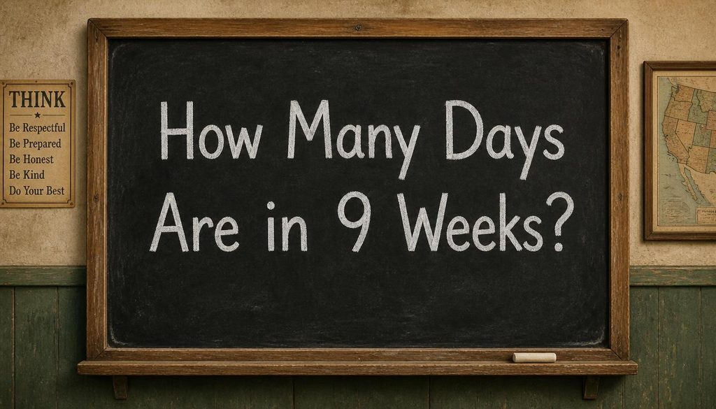 How Many Days Are in 9 Weeks?