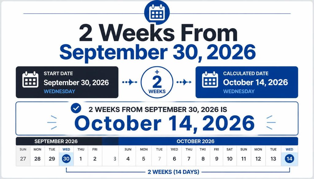 2 Weeks From September 30, 2026