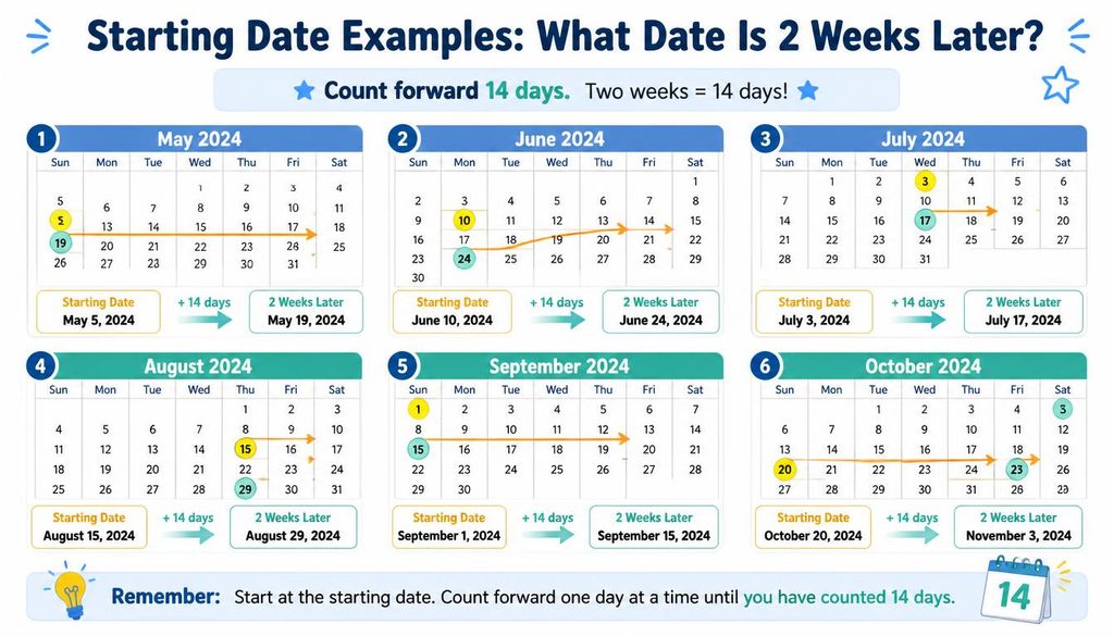 What Date Is 2 Weeks Later?