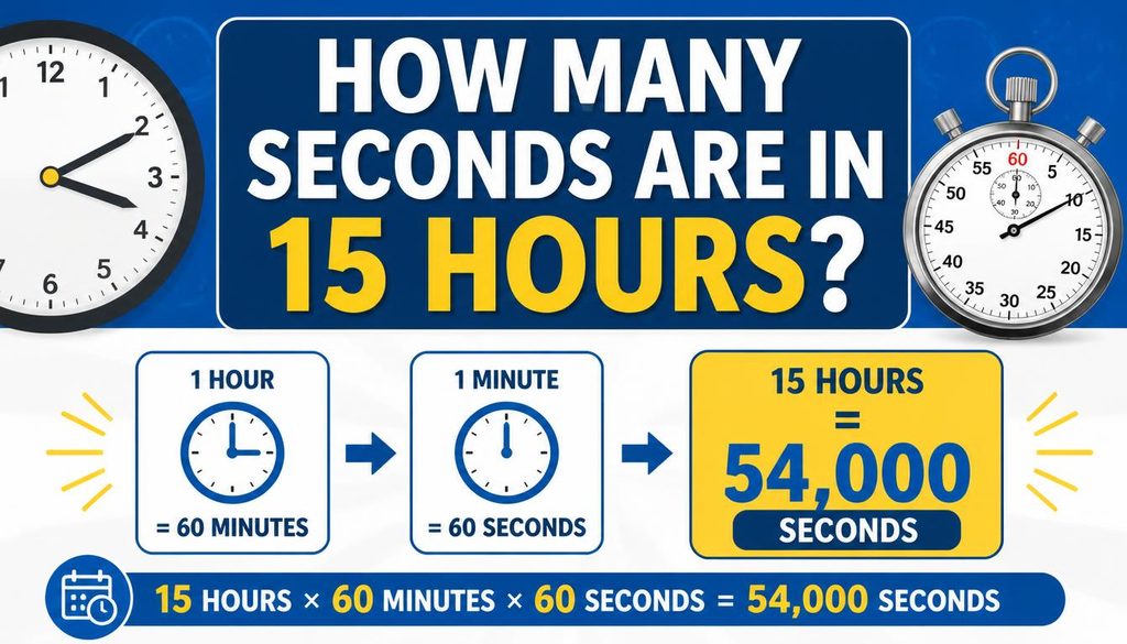How Many Seconds Are in 15 Hours?