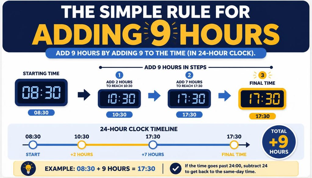 Rule for Adding 9 Hours
